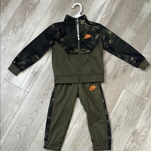 Nike Olive and Black Camo Tracksuit